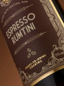 The Sentinel Espresso Rumtini - Label Bottom Close-Up